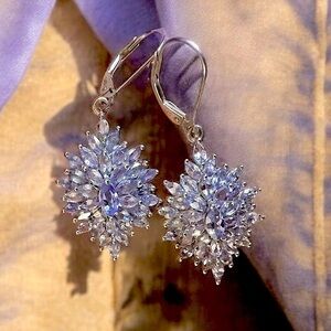 Lavender Tanzanite Sterling Silver Earrings
